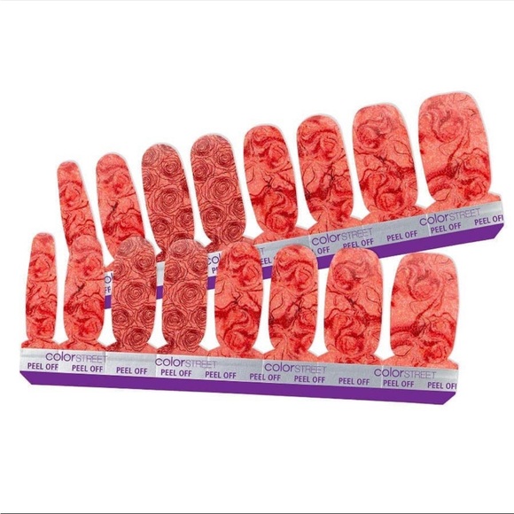 *Retired* Color Street: Blush Hour | Floral Pink Orange Valentine’s Day Rose - Picture 8 of 8